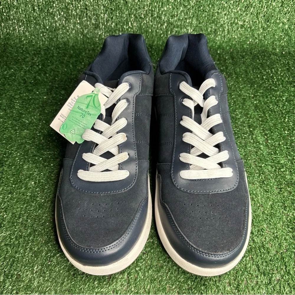 NEW - Lands' End Men's Errand Runner Leather Lace-Up Active Sneakers Size‎ 12 D